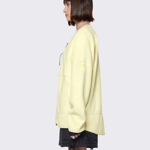 NWT RAINS Unisex Fleece Full Zip Pull Jacket Color Straw/Yellow -Size Mens XL - Picture 2 of 11